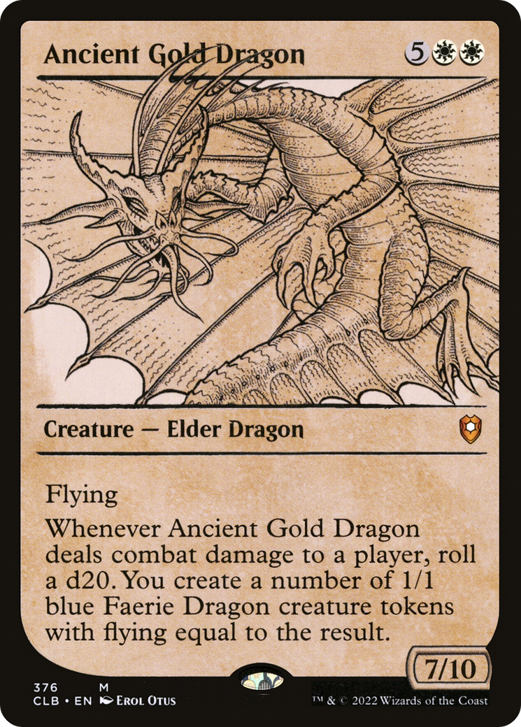 Dragon d'or antique (CLB-376) - Commander Legends : La Bataille de Baldur's Gate : (Vitrine) Foil 