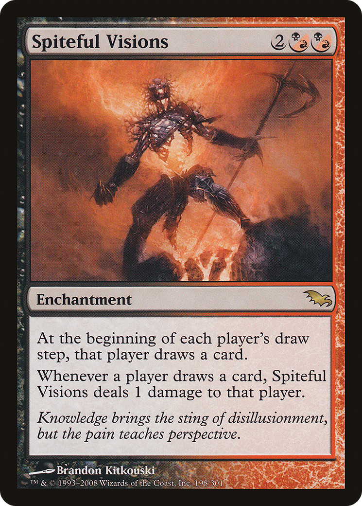 Visions malveillantes (SHM-198) - Feuille de Shadowmoor 