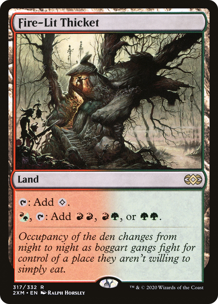 Fourré éclairé par le feu (2XM-317) - Double Masters Foil