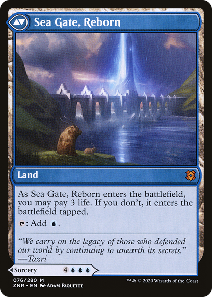 Restauration de la Porte des Mers // Porte des Mers, Réincarnation (ZNR-076) - Zendikar Rising Foil 