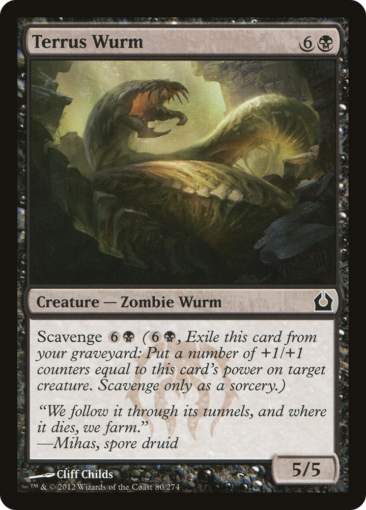 Terrus Wurm (RTR-080) - Return to Ravnica
