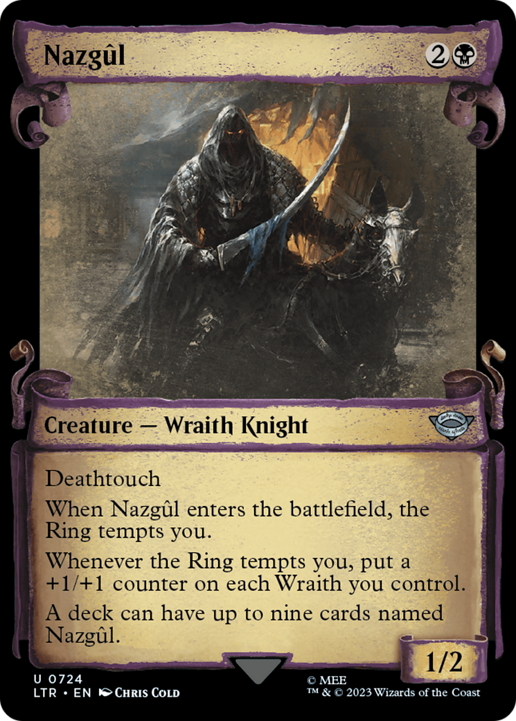 Nazgul (0724) (Showcase Scrolls) (LTR-724) - The Lord of the Rings: Tales of Middle-earth: (Showcase) Foil