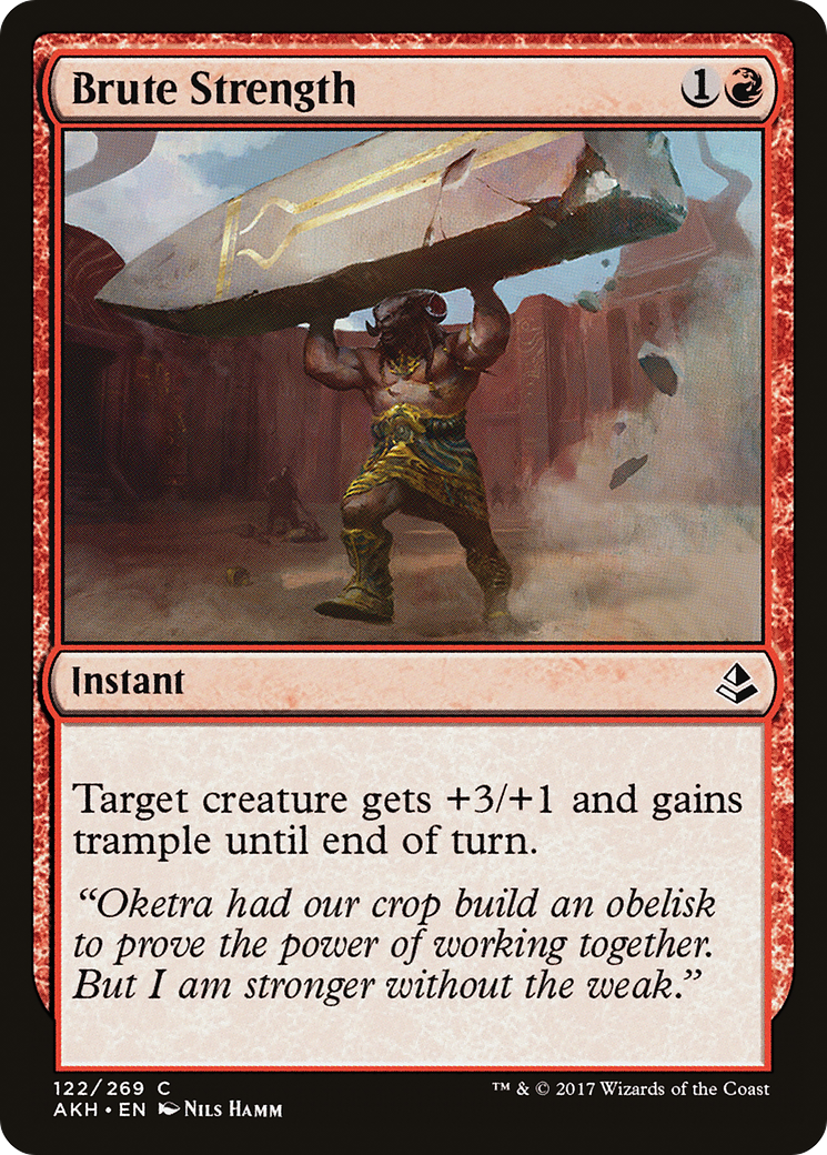 Force brute (AKH-122) - Feuille d'Amonkhet 