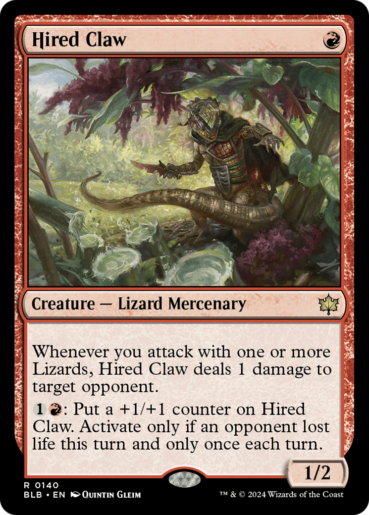 Griffe louée (BLB-140) - Bloomburrow Foil 