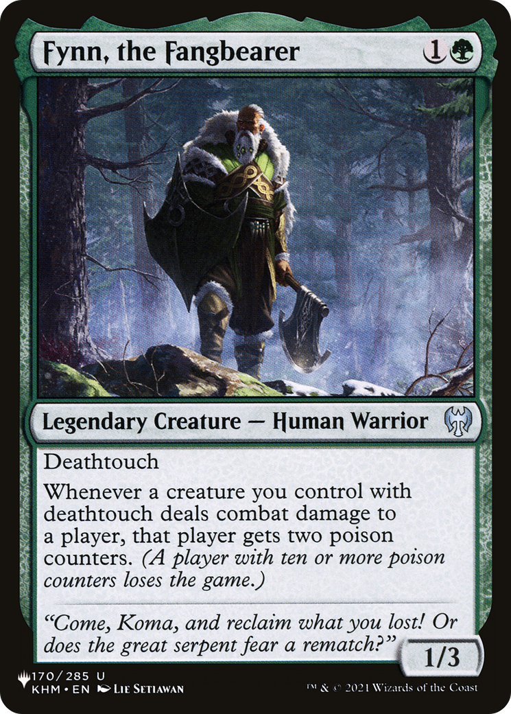 Fynn, the Fangbearer (LIST-170/285) - The List