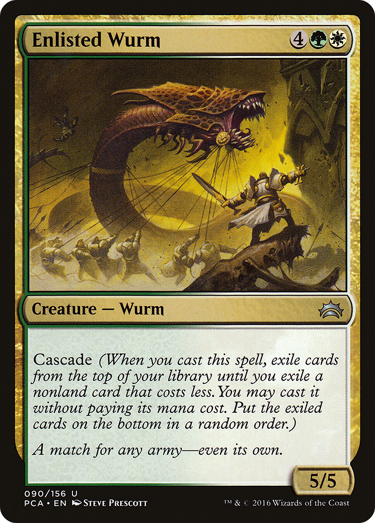 Enlisted Wurm (PCA-090) - Planechase Anthology