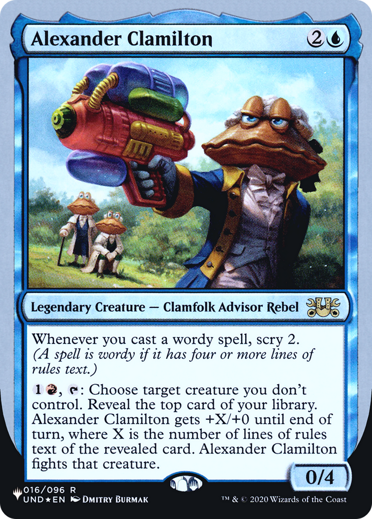 Alexander Clamilton (ULST-010) - La Liste (Édition Unfinity Foil) Foil 