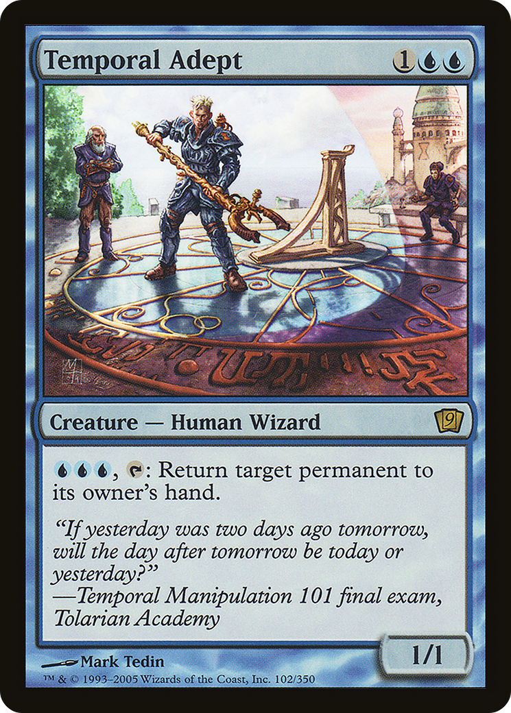 Temporal Adept (9ED-102★) - Ninth Edition Foil