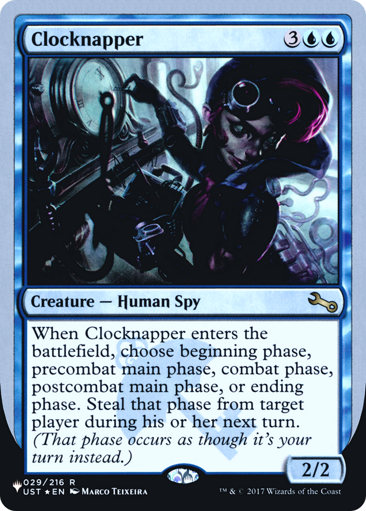 Clocknapper (ULST-014) - La Liste (Édition Unfinity Foil) Foil 