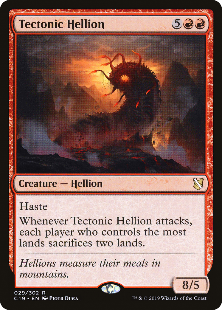 Hellion tectonique (C19-029) - Commandant 2019 