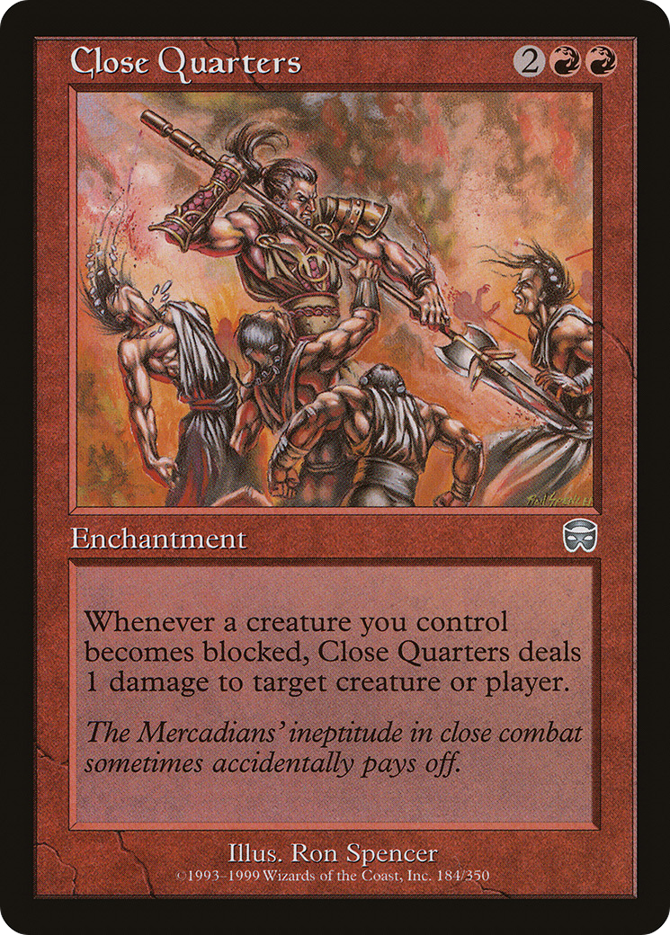 Close Quarters (MMQ-184) - Feuille de Masques Mercadiens 
