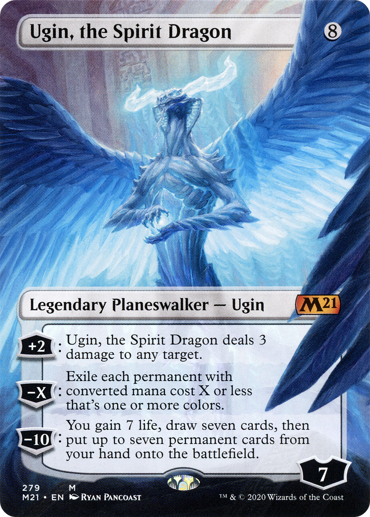Ugin, the Spirit Dragon (Borderless) (M21-279) - Core Set 2021 (Borderless) Foil