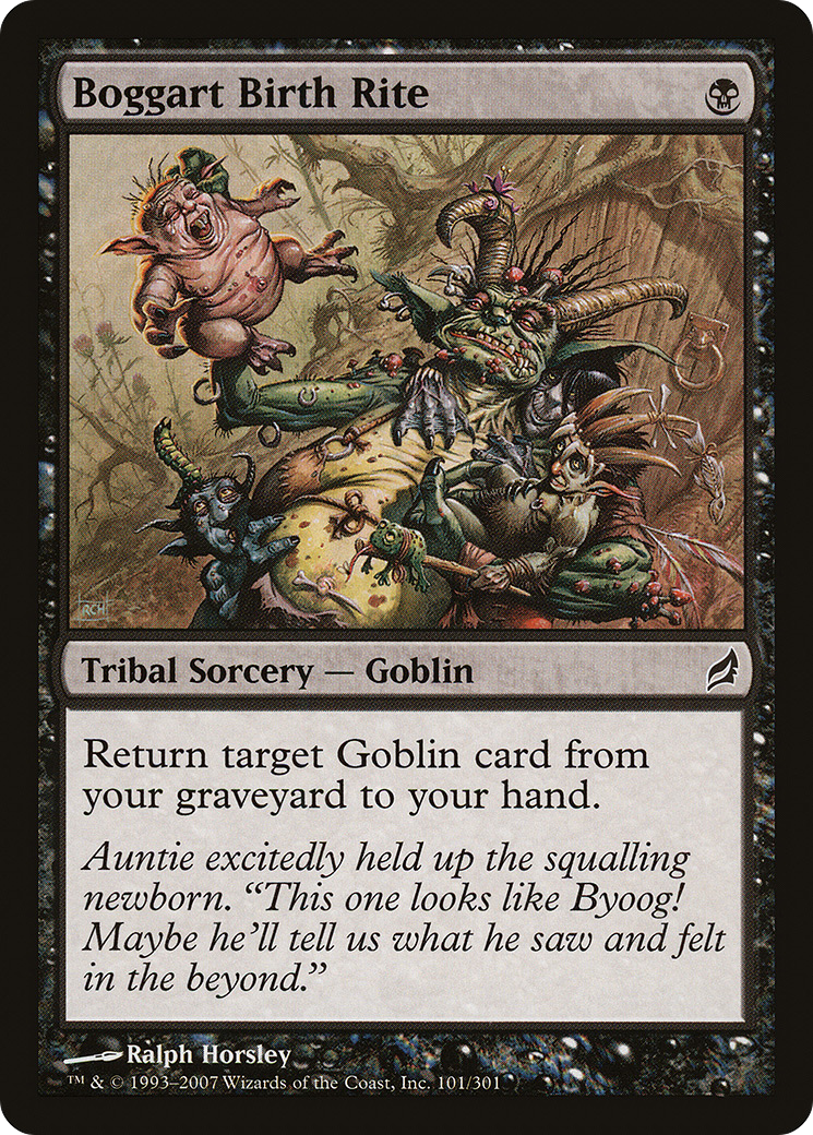 Rite de naissance Boggart (LRW-101) - Lorwyn Foil 