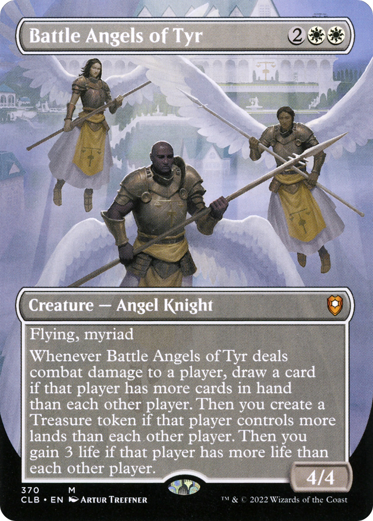 Battle Angels of Tyr (Borderless) (CLB-370) - Commander Legends: Battle for Baldur's Gate (Borderless) Foil