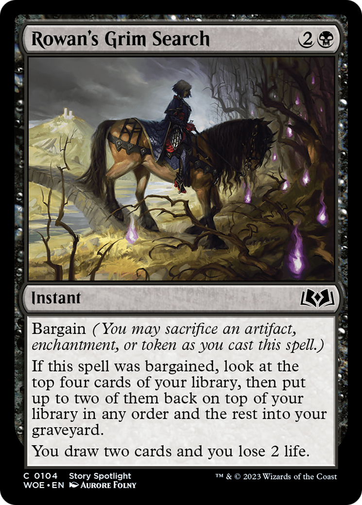 La quête sinistre de Rowan (WOE-104) - Wilds of Eldraine Foil 