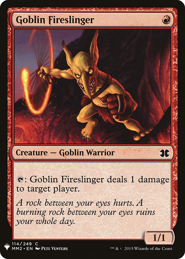Goblin Fireslinger (LIST-114) - The List
