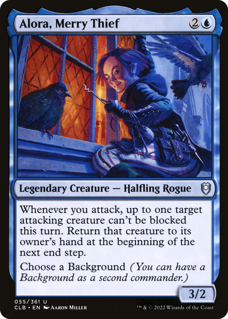 Alora, joyeuse voleuse (CLB-055) - Commander Legends : La Bataille pour Baldur's Gate (version foil) 