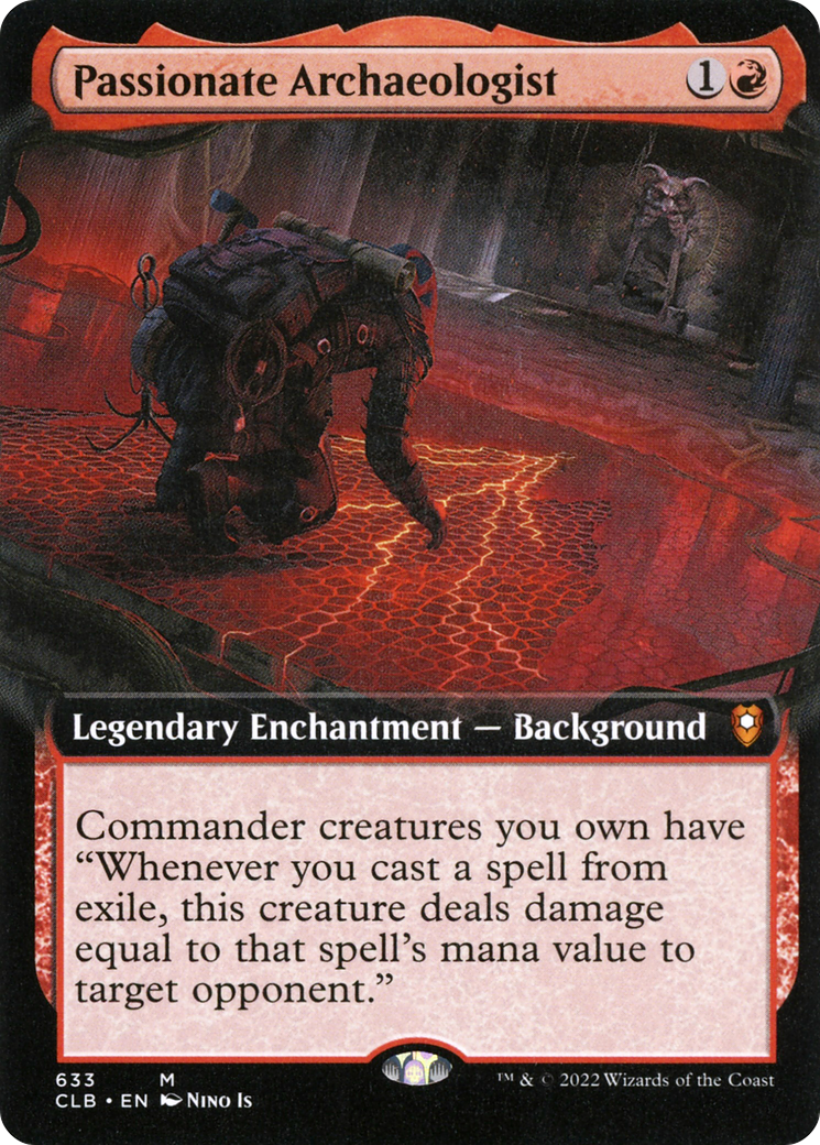 Passionate Archaeologist (Extended Art) (CLB-633) - Commander Legends: Battle for Baldur's Gate: (Extended Art)