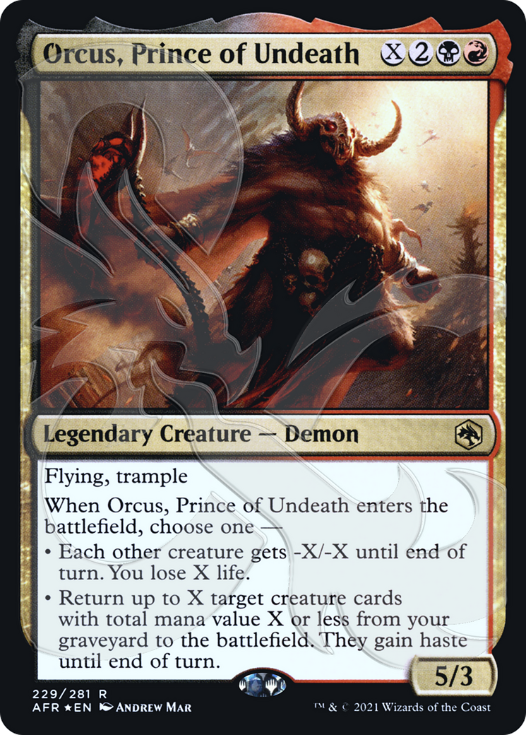 Orcus, Prince of Undeath (AFR&-229) - Adventures in the Forgotten Realms Promos Foil
