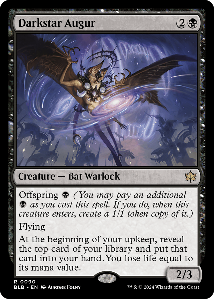 Darkstar Augur (BLB-090) - Feuille Bloomburrow