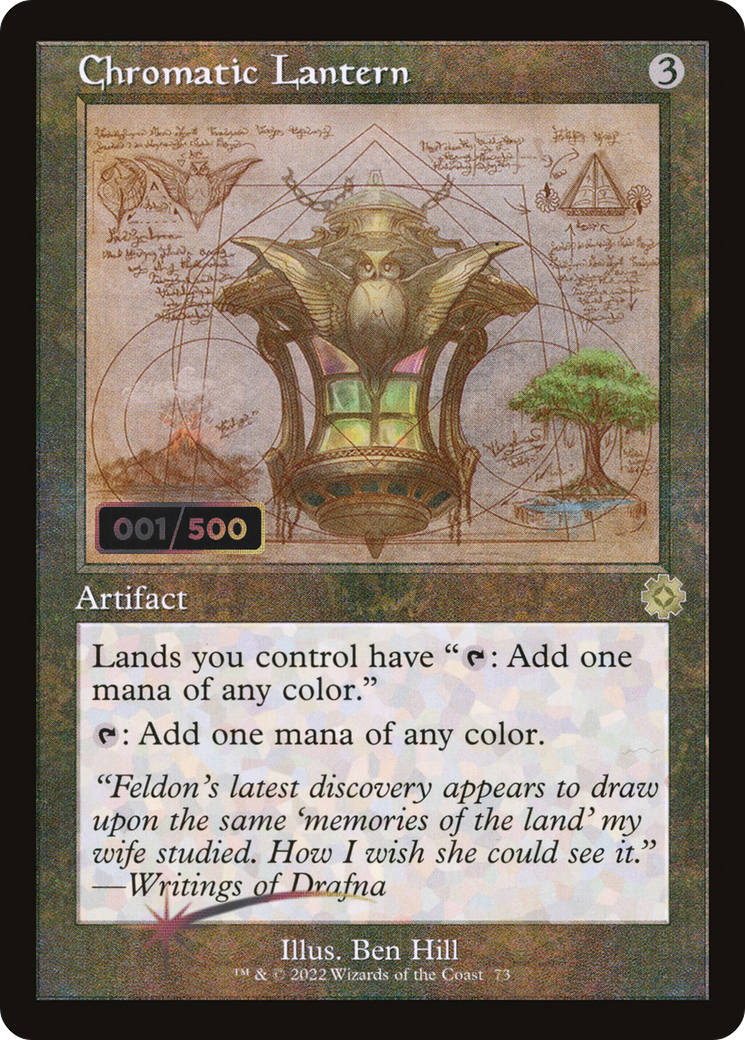 Chromatic Lantern (Schematic) (Serial Numbered) (BRR-073) - The Brothers' War Retro Artifacts Foil