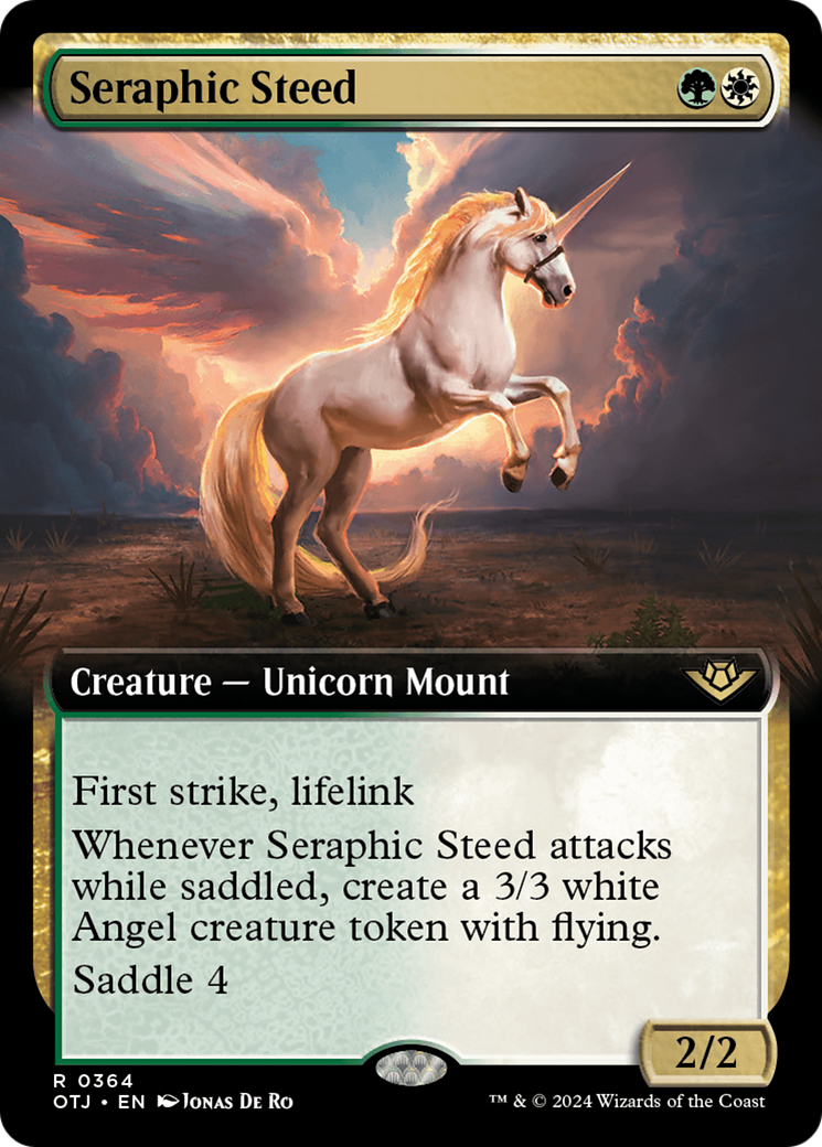 Seraphic Steed (OTJ-364) - Outlaws of Thunder Junction : (Extended Art) Foil 