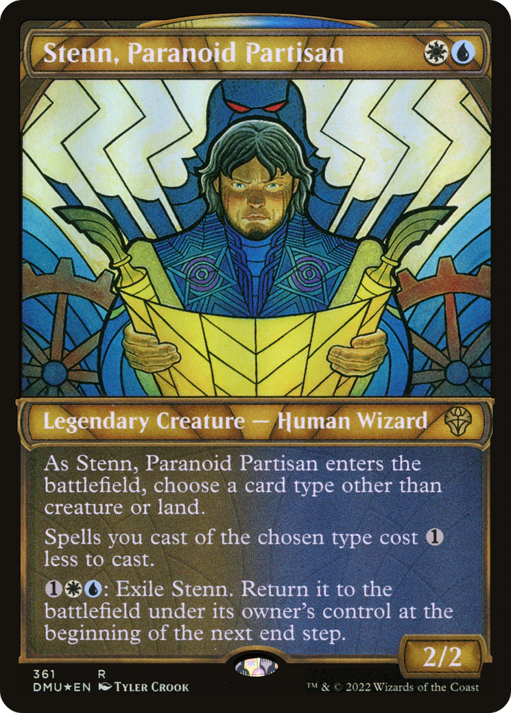Stenn, Paranoid Partisan (Textured Foil) (DMU-361) - Dominaria United: (Showcase) Foil