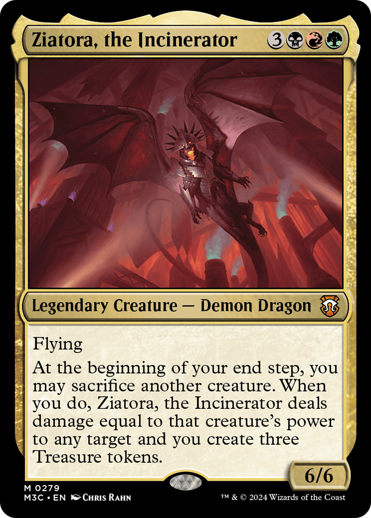 Ziatora, l'Incinérateur (M3C-279) - Modern Horizons 3 Commander Foil 