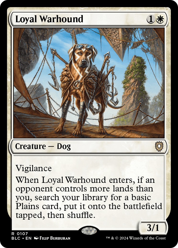 Loyal Warhound (BLC-107) - Bloomburrow Commander