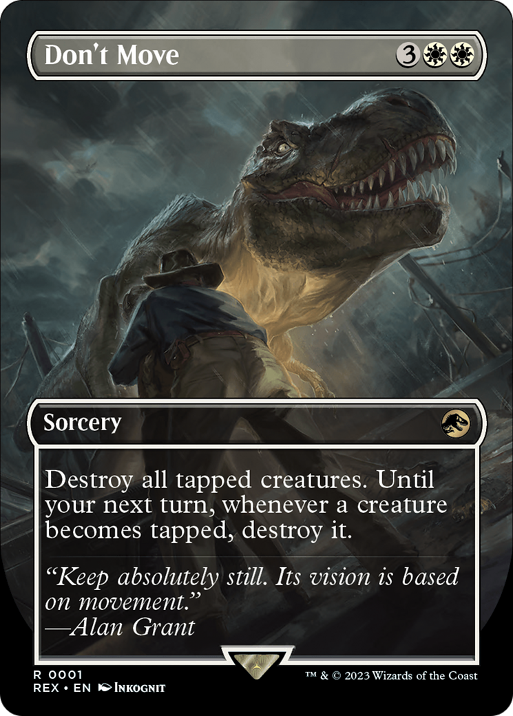 Ne bouge pas (REX-001) - Collection Jurassic World (sans bordure) 