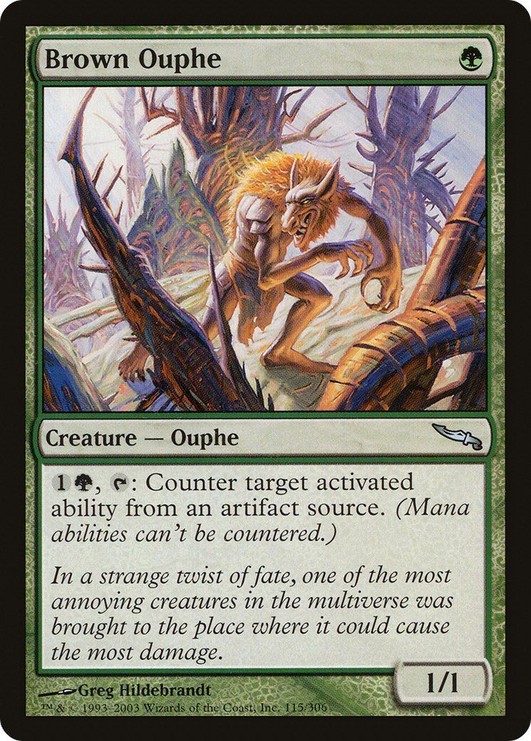Ouphe brun (MRD-115) - Feuille Mirrodin 