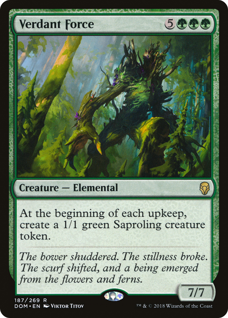 Force verdoyante (DOM-187) - Feuille Dominaria 
