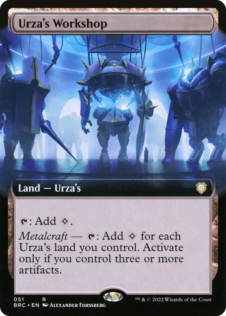 Urza's Workshop (Extended Art) (BRC-051) - The Brothers' War Commander: (Extended Art) Foil