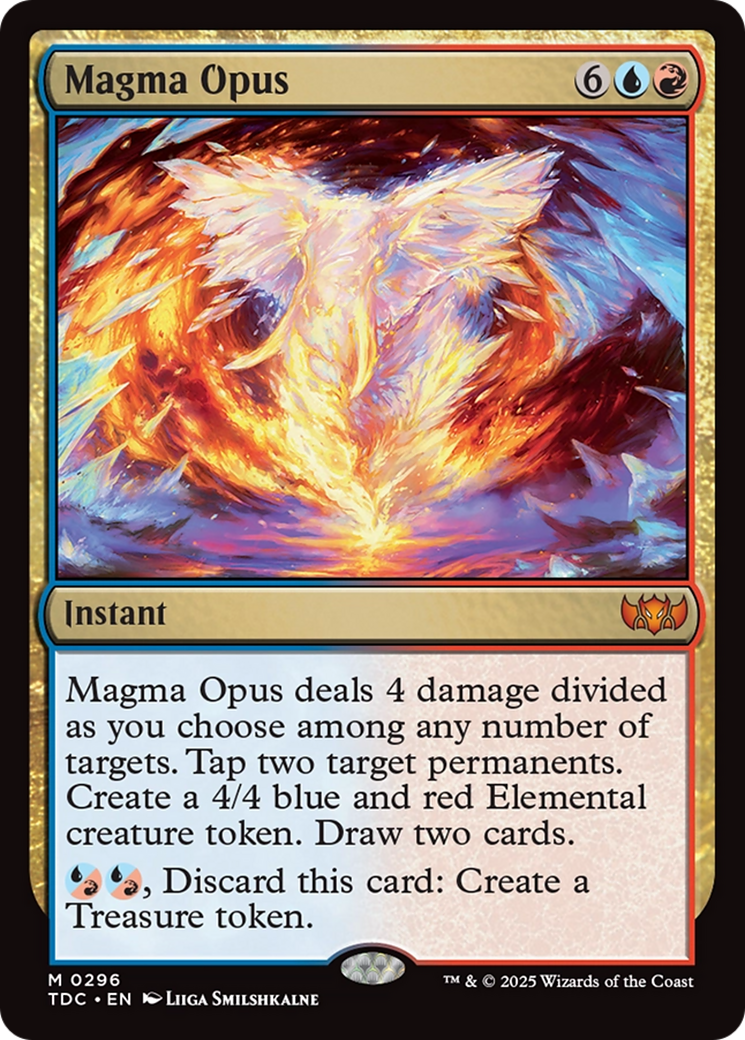 Magma Opus (TDC-296) - Commandant : Tarkir : Tempête de dragons 