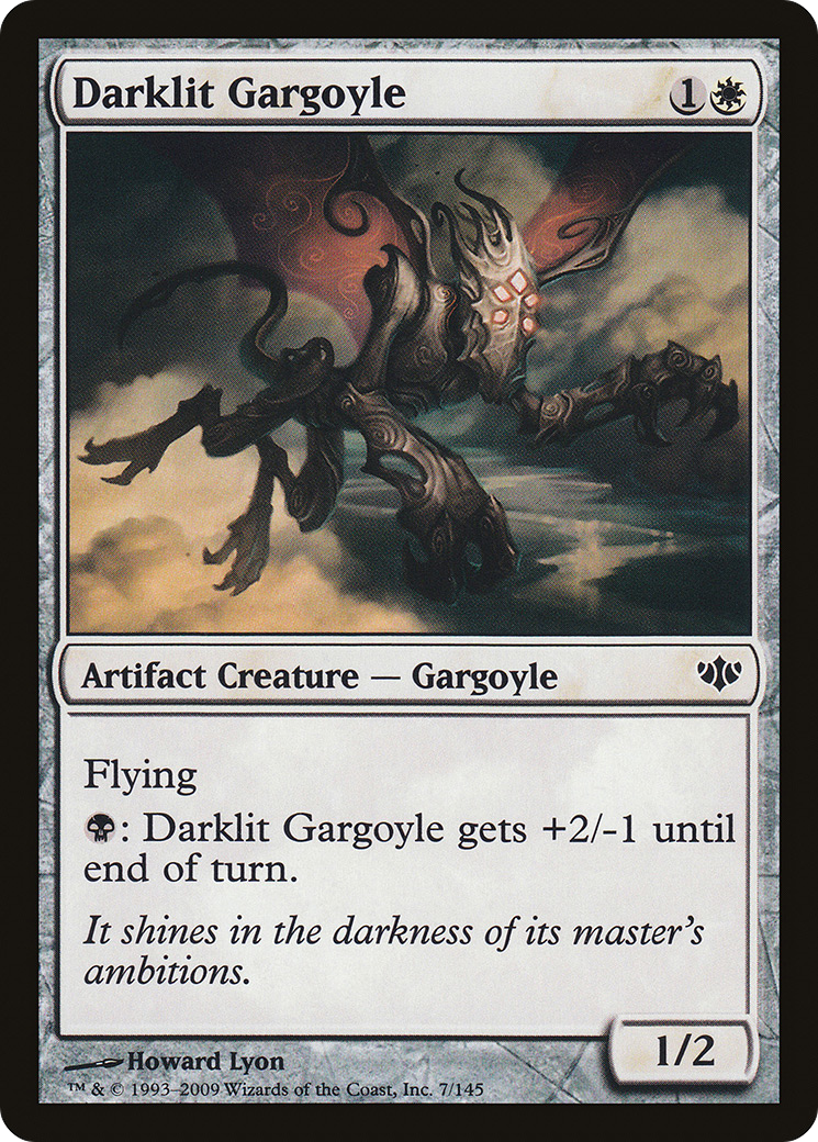 Gargouille sombre (CON-007) - Feuille de Conflux 