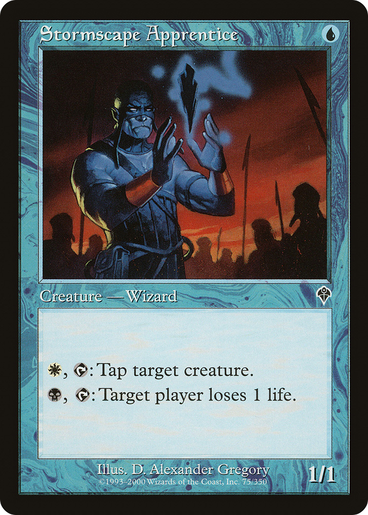 Stormscape Apprentice (INV-075) - Invasion Foil 