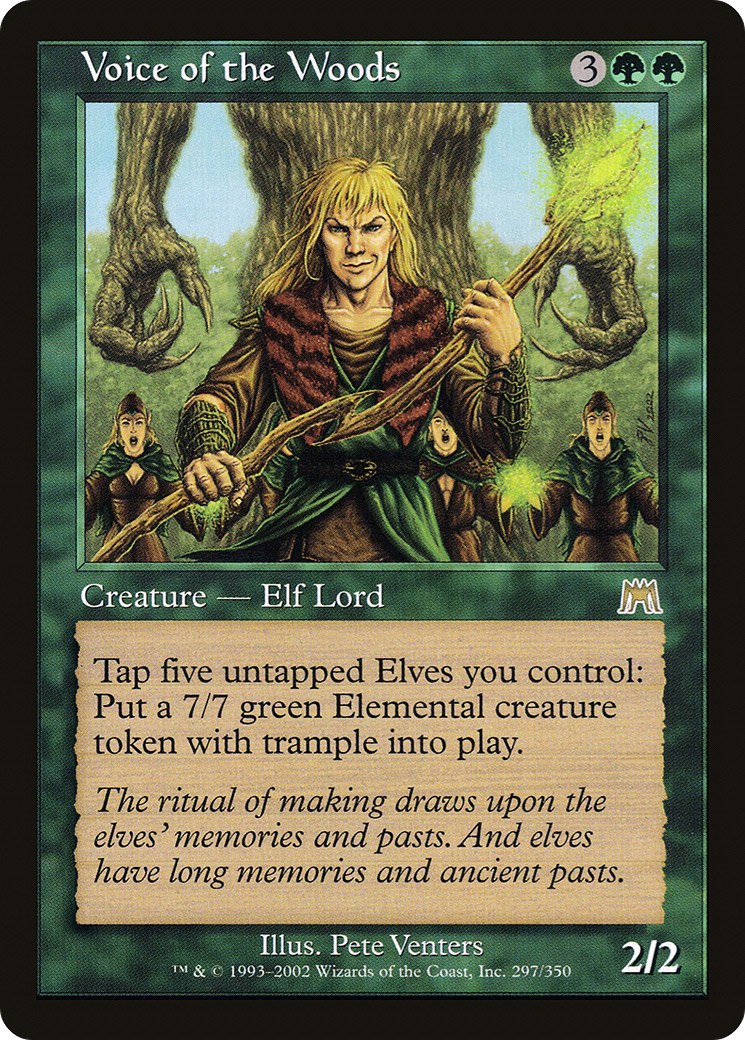 La Voix des Bois (ONS-297) - Onslaught Foil 