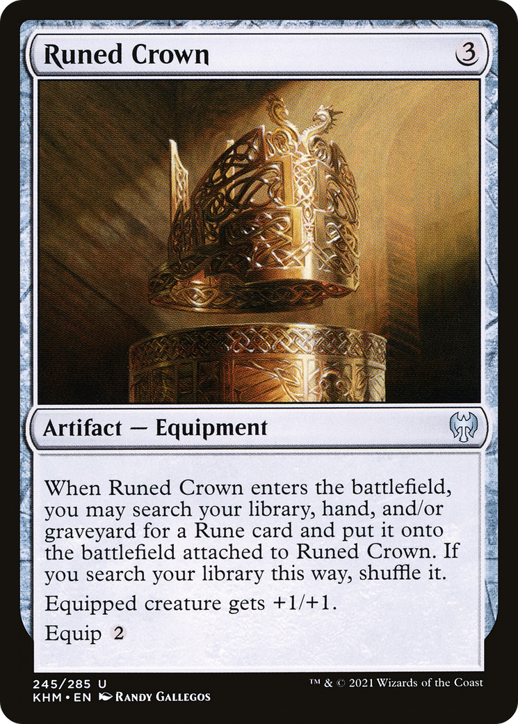 Couronne runique (KHM-245) - Feuille de Kaldheim 
