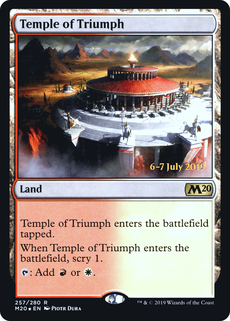 Temple of Triumph (M20) (PRE-257S) - Core Set 2020 Promos Foil