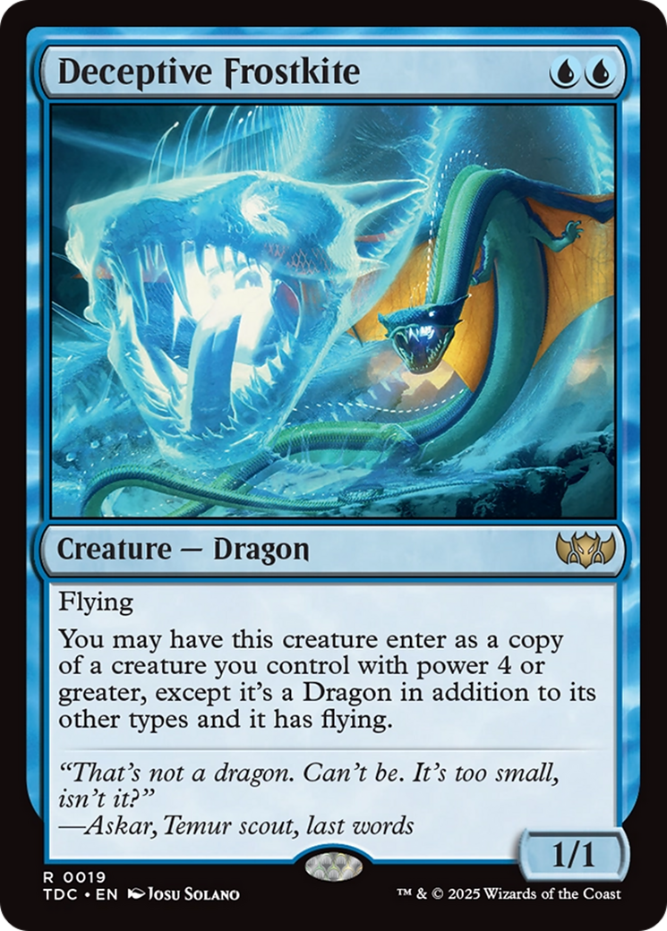 Frostkite trompeur (TDC-019) - Commandant : Tarkir : Tempête de dragons 