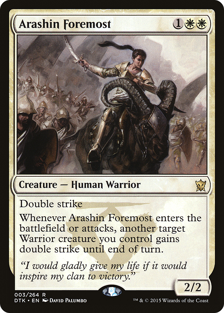 Arashin Foremost (DTK-003) - Les Dragons de Tarkir 
