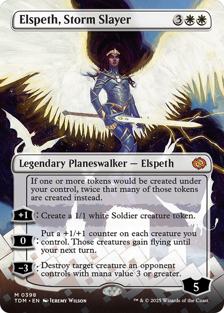 Elspeth, tueuse de tempêtes (sans frontières) (TDM-398) - Tarkir : Dragonstorm Foil 