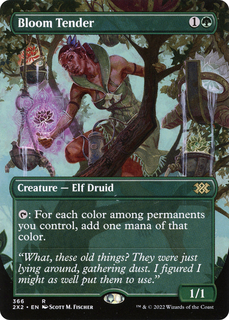 Bloom Tender (Borderless) (2X2-366) - Double Masters 2022 (Borderless) Foil