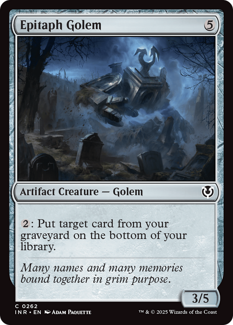 Epitaph Golem (INR-262) - Innistrad Remastered Foil