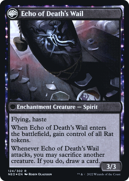 Hommage à Horobi // Echo of Death's Wail (PNEO-124S) - Kamigawa: Neon Dynasty Promos : (fandfc) Foil 