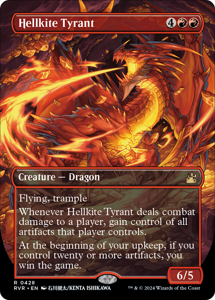 Hellkite Tyrant (Anime Borderless) (RVR-428) - Ravnica Remastered (Borderless)