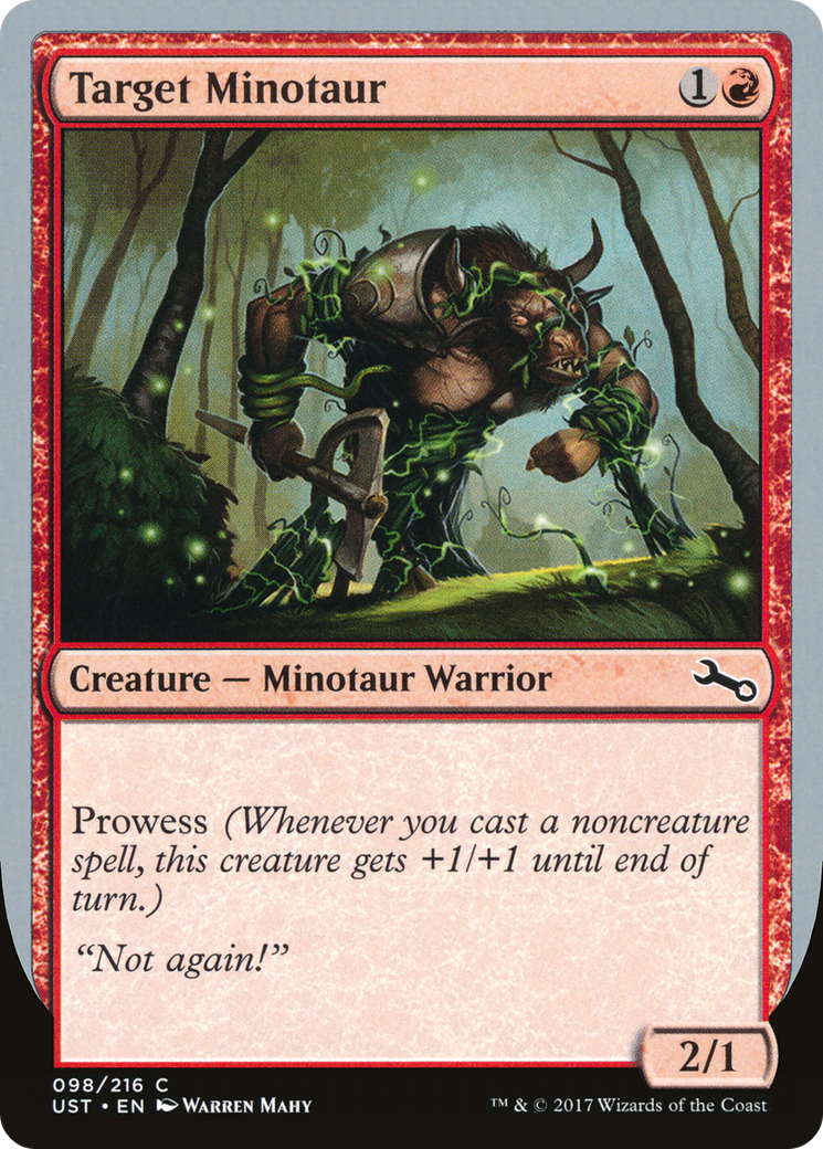 Cible Minotaure (UST-98D) - Instable 