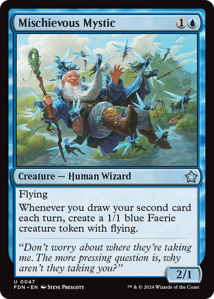 Mischievous Mystic (FDN-047) - Foundations Foil