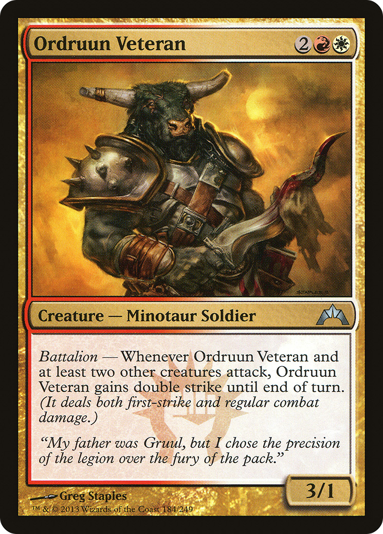Ordruun Veteran (GTC-184) - Gatecrash Foil 