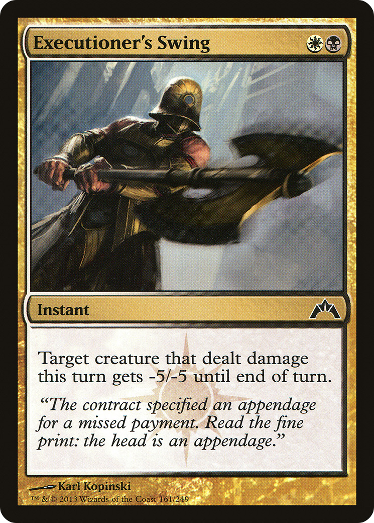 Executioner's Swing (GTC-161) - Gatecrash Foil 